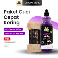 Hyperwaz + Drying Microfiber I Kilap Premium - Paket Cuci Motor Lengkap Untuk Body Glossy dan Doff P