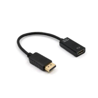 5PCS 4K DP to HDMI Adapter Cable,Displayport Male to HDMI Female Converter for PC Laptop/Projector/Monitor