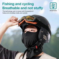 มาส์กหน้า เหมาะสำหรับขี่มอเตอร์ไซค์ เล่นกีฬา และตกปลา ที่คลุมศีรษะ SoloVER ระบายอากาศได้ดี ใส่สบาย ไ