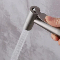 SUS304 Stainless Steel Toilet Companion Small Shower Head Pressurized Bidet Toilet Spray Gun Faucet Shower Head