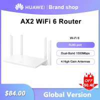 Huawei AX2 WiFi 6 Router Dual-Band Full Gigabit RJ45 Port Wireless Signal Repeater Mesh WiFi Amplifier Global Version