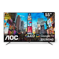 AOC 55型 4K QLED Google TV 智慧顯示器  55U8040