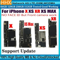 For iPhone XR XS Max Motherboard 64GB 128GB 256GB Unlocked Logic board Support IOS Update For iPhone X/XR Original Mainboard