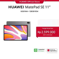 HUAWEI MatePad SE 11" Tablet [6+128GB] | 2K Eye Comfort Display | 7700mAh | Metal Unibody - Nebula G