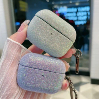 Shimmering Powder Airpods Cases 3rd Generation grain line For Apple Original Airpods Cases For Wireless Bluetooth Pro2 Cover
