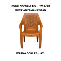 KURSI TERAS DEPAN RUMAH/KURSI NAPOLLY BIG - PW 678R/KURSI MAKAN/KURSI TAMAN/KURSI SANTAI/KURSI MINIM