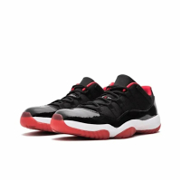 Nike Air Jordan 11 Retro Low Bred 黑紅 亮面 低筒 休閒鞋 男鞋 528895-012