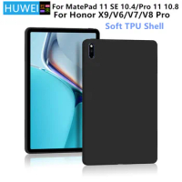 HUWEI Soft Case For Huawei MatePad 11.5 Air 11.5" TPU Silicone Cover For Matepad 11 SE 10.4 V8 Pro V7 Pro X8 Pro X9 Tablet Case