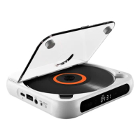Portable CD Player A-B Repeat Bluetooth-Compatible USB AUX Playback Mini CD Player Walkman Memory Function 1200 MAh Battery