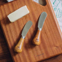 Kitchen Wooden Handle Butter Knife Cut Butter Knife Spread Knife Cheese Knife Spread Knife Mini Jam Knife