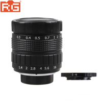 FUJIAN 50mm F/1.4 C Mount CCTV F1.4 Lens + C-N1 Macro Ring for Nikon 1 S2 J5 J4 J3 J2 V1 V2 V3 N1 AW1