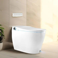 BidetMate 6000 Intelligent Elongated Bidet Toilet – Hands-Free Open/Close – Instant Heated Water, Dryer, &amp; Seat – Quick Drying C