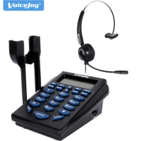 Business Telephone Headset Phone Call center Dial pad key pad with RJ9 Headset with Anti-Noise Microphone
