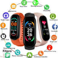 2021 New M6 Smart Watch Men Women Fitness Sports Smart Band Fitpro Version Bluetooth Music Heart Rat