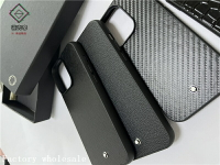 全新星星標大氣適用iPhone15 ProMax皮質蘋果14pro手機殼16PRO全包防摔13 max素皮11簡約保護套12PM高端商務