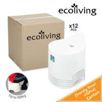 ECO LIVING Stackable Non-Slip Curvy Design Trendy Step Stool (12Pcs/Pack) ECO-802-12