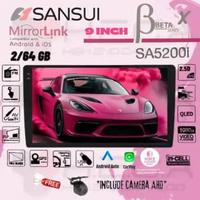 SANSUI ALPHA X Series 2/64 GB Android 9" Inch SA-5200I Head Unit Tape Mobil