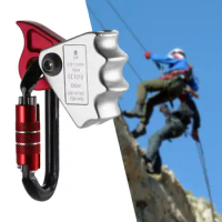 Rope Grab Ascender Auto Locking Carabiner Clip for Rescue Caving High Altitude Work Rock Climbing Mountaineering Caving Rescue