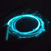 Light Up Whip For Dancing LED Light Up Swivel Dancing Fiber Optic Whips Reusable Battery Powered Fiber Optic Whip Glowing Whips