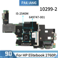 PAILIANG Laptop motherboard For HP Elitebook 2760P 10229-2 649747-001 Mainboard Core SR046 I5-2540M TESTED ddr3