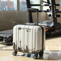行李箱-訂製logo18寸登機箱萬向輪小旅行拉桿箱女旅行箱男行李箱17潮皮箱