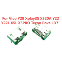 พอร์ทชาร์จ 5 พิน, 2-10 ชิ้น, สำหรับ Tecno Pova LD7, Vivo Y28, Xplay3S, X520A, Y22, Y22L, X5L, X5PRO,