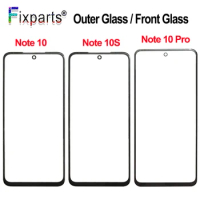 New For Xiaomi Redmi Note 10 Pro Front Screen Glass Outer Glass Panel Replacement Note 10S Outer Glass Front Panel Note 10 Pro