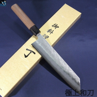 【日本高品質菜刀】【領券滿額再折千6/30止】山脇刃物 犁地打磨處理 切付牛刀 菜刀 萬用刀 銀三鋼不鏽鋼 210 240mm 【極上和刀】
