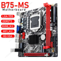 B75-MS Motherboard LGA 1155 DDR3 PCI-E 16x SATA3.0 USB3.0 WIFI M.2 NVME placa mae Desktop Computer Motherboard B75 Mainboard