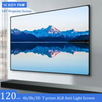SCREEN PRO 120 Inch ALR UST Projector Screen With Fixed Frame Ultra Short Throw Projection T prism CLR Screens Grey