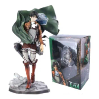 PVC 1/7 Scale Painted Max Eren Levi Ackerman Action Figure Anime Attack on Titan Figurine Model Toy Special Gifts Collectibles