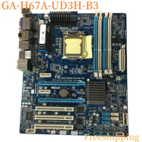 For GIGABYTE GA-H67A-UD3H-B3 Motherboard H67 LGA1155 DDR3 Mainboard 100% Tested Fully Work