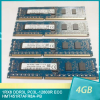 1 Pcs For SK Hynix Memory HMT451R7AFR8A-PB 4GB 4G 1RX8 DDR3L 1600 PC3L-12800R ECC RAM