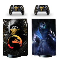 Mortal Kombat PS5 Disc Skin Sticker Protector Decal Cover for Console Controller PS5 Disk Skin Sticker Vinyl