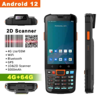 Newest Android 11 Handheld Terminal 4GB 64GB Data Collector 5000mAh Wifi 2D Barcode Scanner Reader IP65 4G Lte PDA for Warehouse