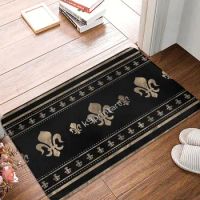 Fleur-de-lis Luxury Ornament 40x60cm Carpet Polyester Floor Mats Mats Personalized Bathroom Home Decor