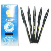 Pilot Pen Ballpoint BPT-P/ Pulpen Pilot BPTP Hitam & Biru (12 pcs) Kantor Stationery