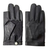 Leather Gloves For Men Anti Slip Design Of Palm Tactics For Outdoor Cycling and Driving Mittens Guantes De Cuero Can Use Phone
