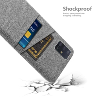 Case For Samsung A51 4G Dual Card Fabric Cloth Luxury Cover For Samsung Galaxy A51 A 51 4G SM-A515F/DSN SM-A515U Coque Funda