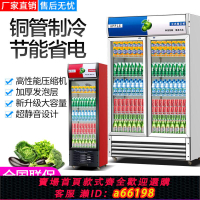 【台灣公司 可開發票】冷藏展示柜商用冰柜立式雙門大容量單門保鮮冰箱超市冷柜飲料啤酒