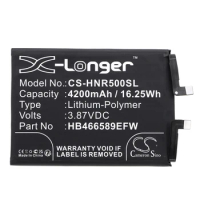Mobile phone battery for 4200mAh Li-Polymer 3.87V 16.25Wh for Honor 50 Lite NTN-L22 Huawei Nova 8i HB466589EFW HB466589EFW