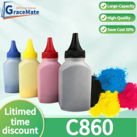 GrateMate 5 Stars Refill Toner Powder Compatible for OKI C860 C 860 Laser Printer Cartridge Color Refill Toner Powder