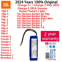 100% Original Battery For JBL Charge Flip Clip Pulse Xtreme Boombox 1 2 3 4 5 6 Harman Kardon Go Play Onyx Mini Speaker Bateria