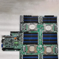For Supermicro Four-way Server Motherboard processor E5-4600 v4/v3 family DDR4-2400MHz C612 LGA 2011 X10QRH+ Rev: Version 1.01