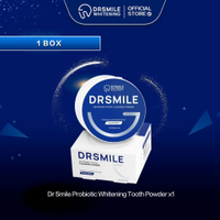 Dr Smile  Whitening Tooth Cleansing Powder Probiotics Toothpaste Oral Care Bad Breath Pemutih Gigi 美