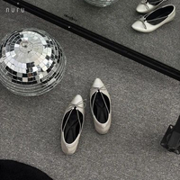 Nuru Urban Luna Sepatu Wanita Flatshoes Ujung Lancip Heels 3 cm 40 Silver