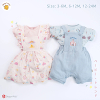 Elegant Kids ชุดเซ็ตเอี๊ยมพร้อมเสื้อแขนสั้น 3-24 เดือน ลาย Playland ชุดลำลองเด็กผู้หญิง เด็กผู้ชาย