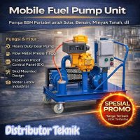 Fuel Transfer Kit Pump Vane Tahan Ledakan Pompa Bahan Bakar 300Lpm Mobile Fuel Pump Vacuum Trolley K
