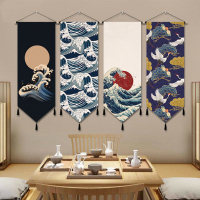 日式裝飾畫浮世繪布藝掛旗日本壽司店餐廳裝飾掛布畫民宿日式掛毯