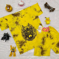 Baju anak karakter barong bali/ Setelan Kaos Pantai Barong Bali anak Rayon santuk adem dan nyaman Fa